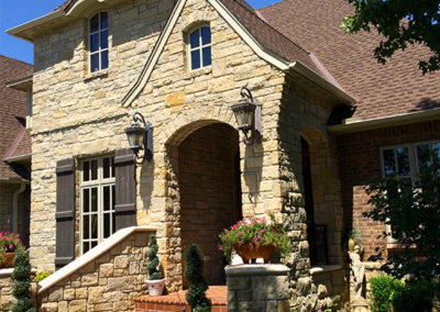 exterior home stonework by Greg Avery Homes in Stillwater, OK 74074