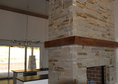 fireplace with living area by Greg Avery Homes in Stillwater, OK 74074